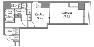 オーパスホームズ八丁堀【3階】の間取り