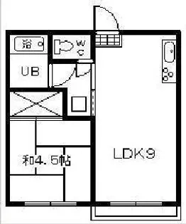 コーポラス中須【1階】の間取り