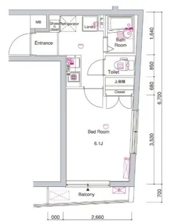 REV REFAYS B.B【4階】の間取り