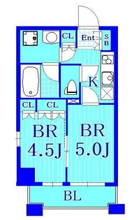 日神デュオステージ馬車道【12階】の間取り