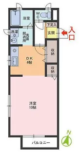 Villa Amoroso B棟【1階】の間取り