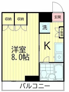 クレール浅野【2階】の間取り