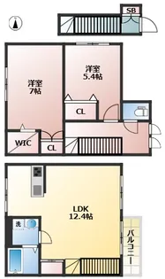 ヴィラ・シンビオーズ三軒茶屋の間取り