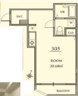 レジデンス本駒込【3階】の間取り