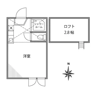 フェリスクラウン【2階】の間取り