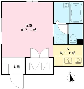 グリーングラス北新宿【1階】の間取り