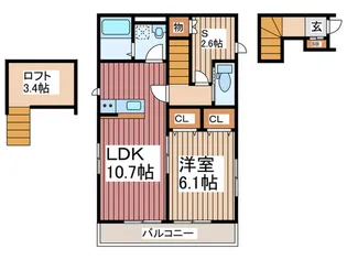 ル・レーヴ・ドゥ・タカ【2階】の間取り
