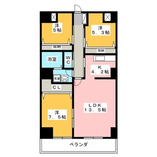 Opus常盤【10階】の間取り