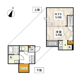ADC龍田グランドゥール【1階】の間取り