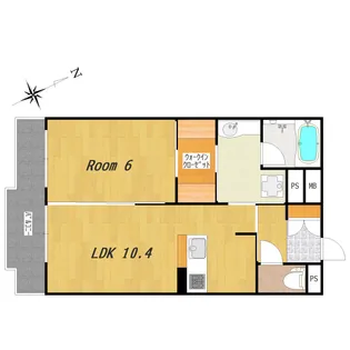マジェスティサザンII棟【1階】の間取り