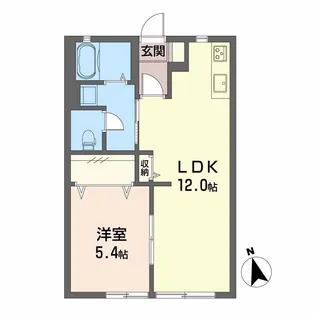 Dias ワイ【2階】の間取り