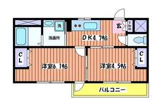 アミスタ【1階】の間取り