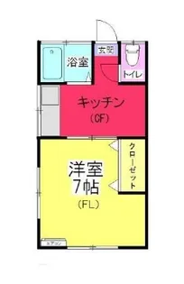 フラワーハイツ【3階】の間取り