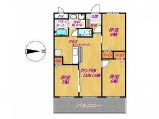 ブリーズロード【3階】の間取り