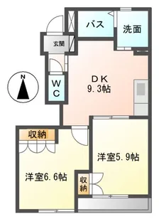 コロネット【1階】の間取り