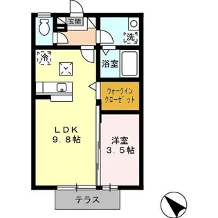 Ariga 10 B棟【1階】の間取り