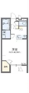 レオパレスボヌールパレ【1階】の間取り