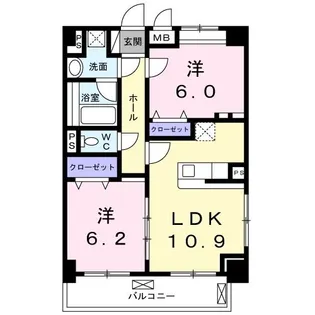 プレミア【5階】の間取り