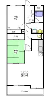 GSグレードル【1階】の間取り