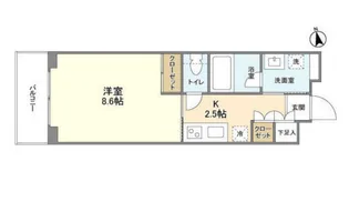 ガーデン富ヶ谷【2階】の間取り