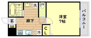 willDo難波wI【7階】の間取り