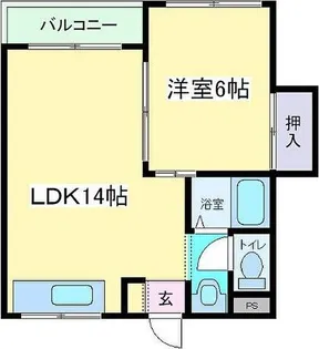 ラパンジール住吉大社【2階】の間取り