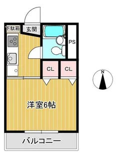 高木ハイツ【2階】の間取り