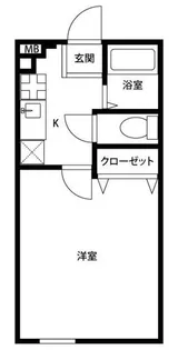 アムール 河辺【1階】の間取り
