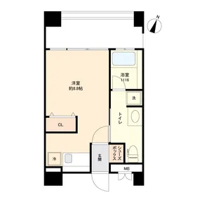 レジディア警固【9階】の間取り