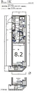 XEBEC東日暮里II【3階】の間取り