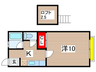 カサフローラ道場【2階】の間取り