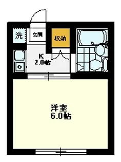 エステートピア国立【1階】の間取り