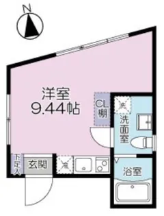 カーサブランシェ武蔵小山【2階】の間取り