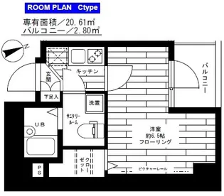 ステージグランデ文京小石川【6階】の間取り