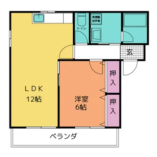 ハーモニアスYOU【1階】の間取り