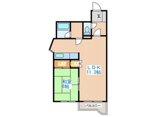 パサ-ジュ発寒【2階】の間取り