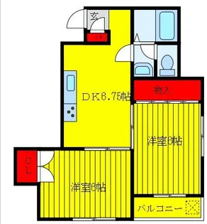 メゾン真田【2階】の間取り