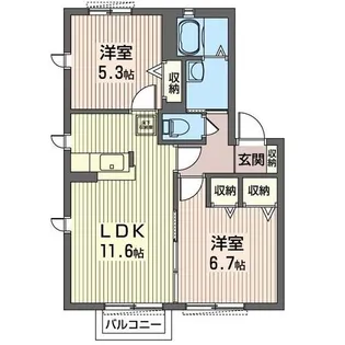 lumiere A【2階】の間取り