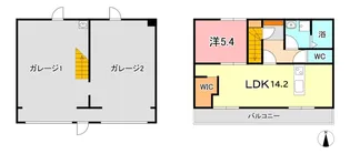 GALLERIA中庄【2階】の間取り
