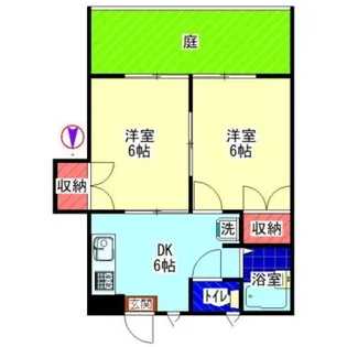 メゾンドクレール【1階】の間取り