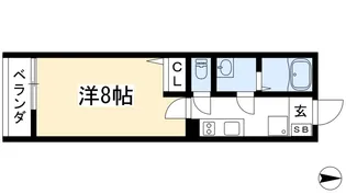 ヴィラ北白川【2階】の間取り