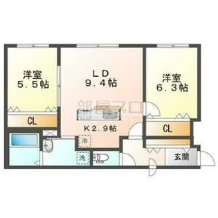 CRECIA(クレシア)【4階】の間取り