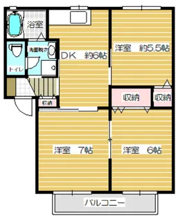 レジェンド・ヤマト大平【2階】の間取り
