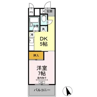 サンラフォーレ花北【2階】の間取り
