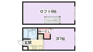 ハイツアヤカ【2階】の間取り