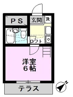 ロイヤルハイツみのり台【1階】の間取り
