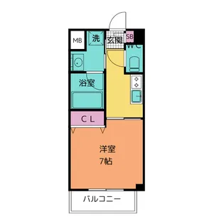 レジデンス東別院スクエアII【12階】の間取り
