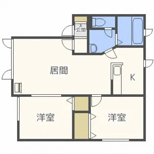 パナハイツ石山東【2階】の間取り