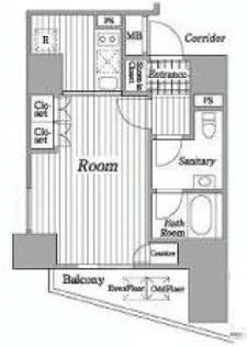 コートヒルズ広尾南【8階】の間取り