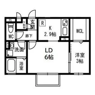 プレミールハイム【2階】の間取り